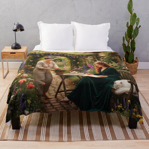 Item preview, Country Cottage Garden Lesbian Couple Jigsaw designed and sold by Sapphic-Charm.