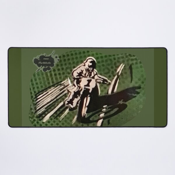 Item preview, Portrait of a vintage motorcycle racer designed and sold by marysfarbklecks.