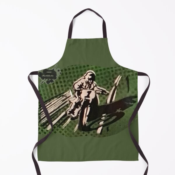 Item preview, Portrait of a vintage motorcycle racer designed and sold by marysfarbklecks.