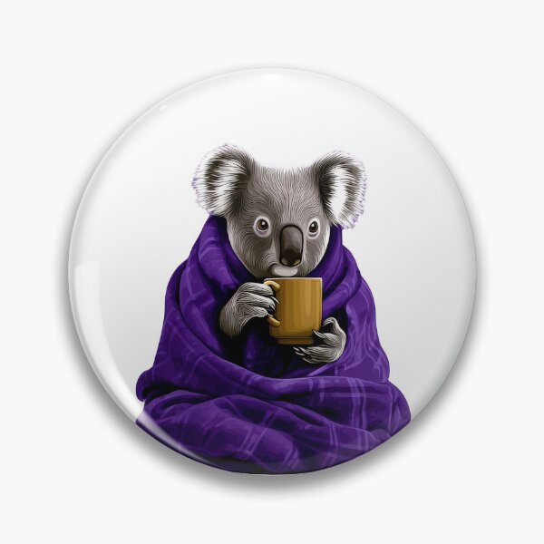 Item preview, Cozy Koala Wrapped in Blanket Holding Coffee Mug designed and sold by CreativeLarysa.
