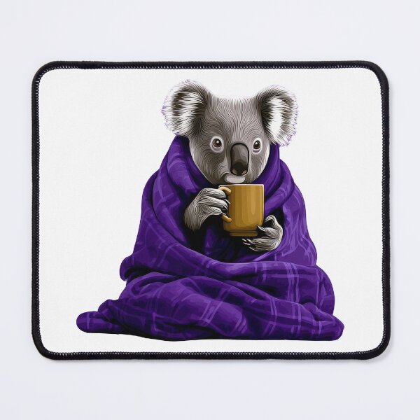 Item preview, Cozy Koala Wrapped in Blanket Holding Coffee Mug designed and sold by CreativeLarysa.