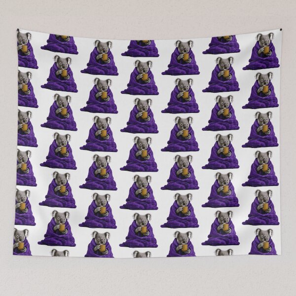 Item preview, Cozy Koala Wrapped in Blanket Holding Coffee Mug designed and sold by CreativeLarysa.