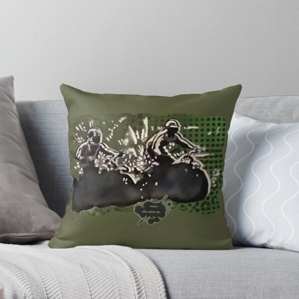 Item preview, Two motocross riders ride through the water designed and sold by marysfarbklecks.
