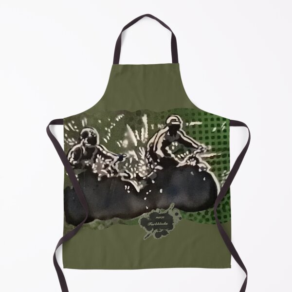 Item preview, Two motocross riders ride through the water designed and sold by marysfarbklecks.