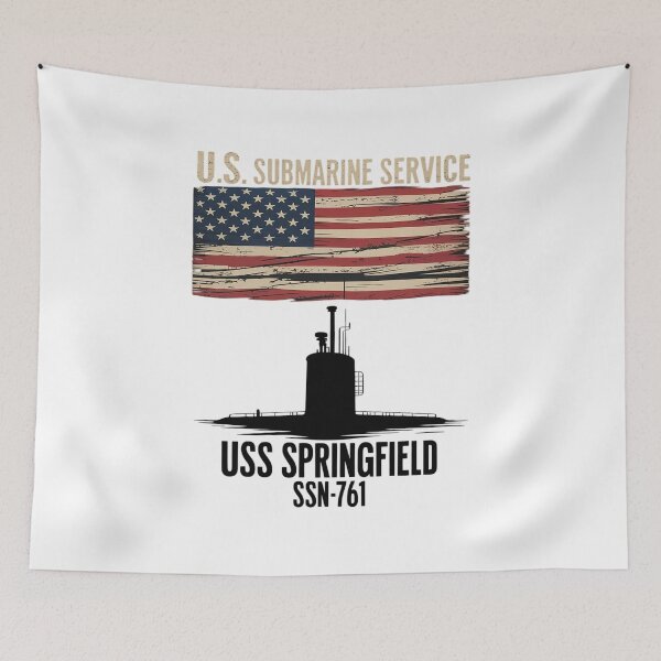 Item preview, USS Springfield SSN-761 Submarine Veterans Day Father's Day designed and sold by marcusry.