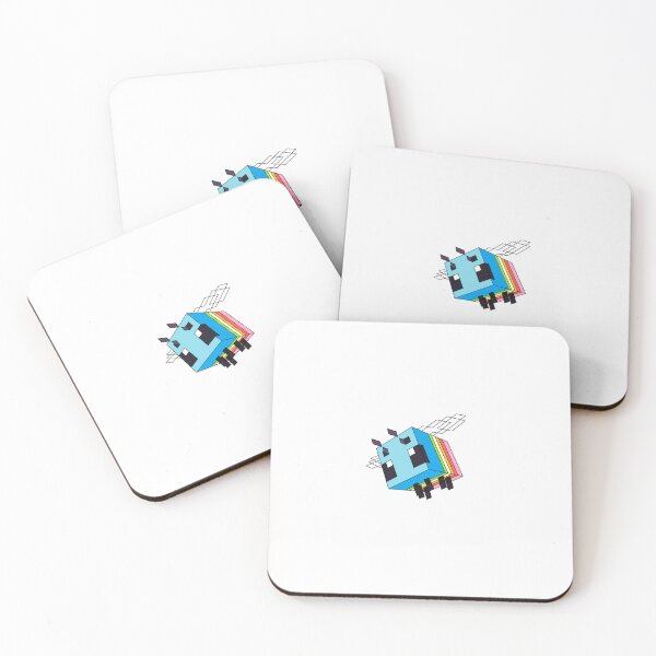 Item preview, Queer Pride Bee – Minecraft Pixel Sticker designed and sold by DesgnsxGifts.