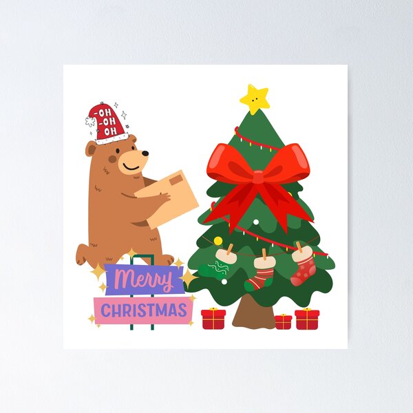 Item preview, merry christmas santa bear designed and sold by ichirochen.