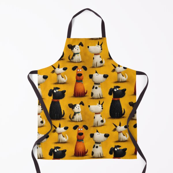 Item preview, Funny Dogs Cartoon Animals Vintage Pattern designed and sold by SecretDicer.