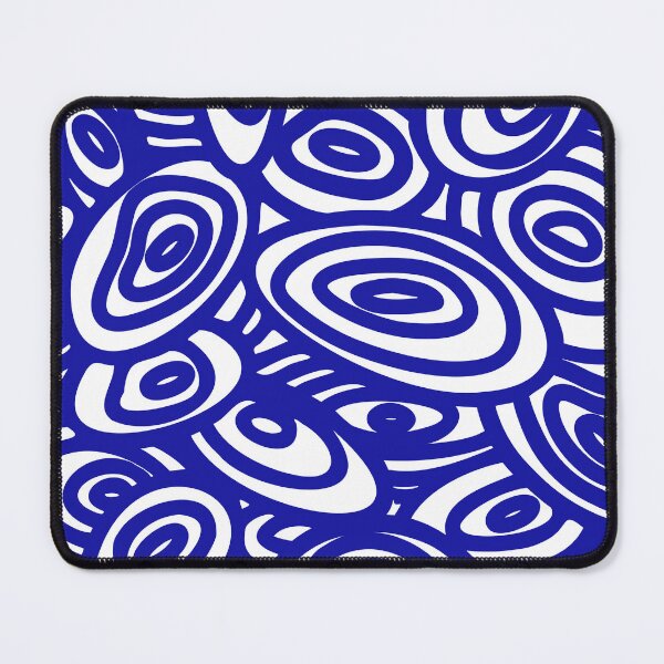 Item preview, Blue organic patterns designed and sold by Mouyouu.