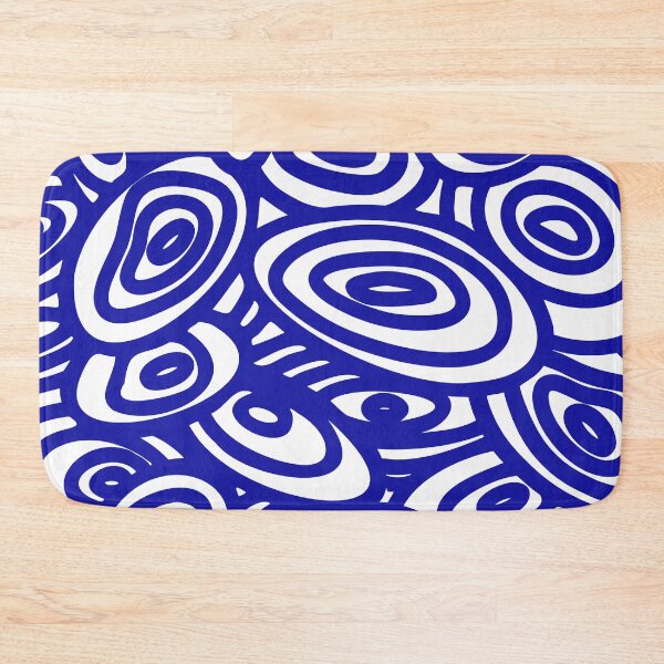 Item preview, Blue organic patterns designed and sold by Mouyouu.