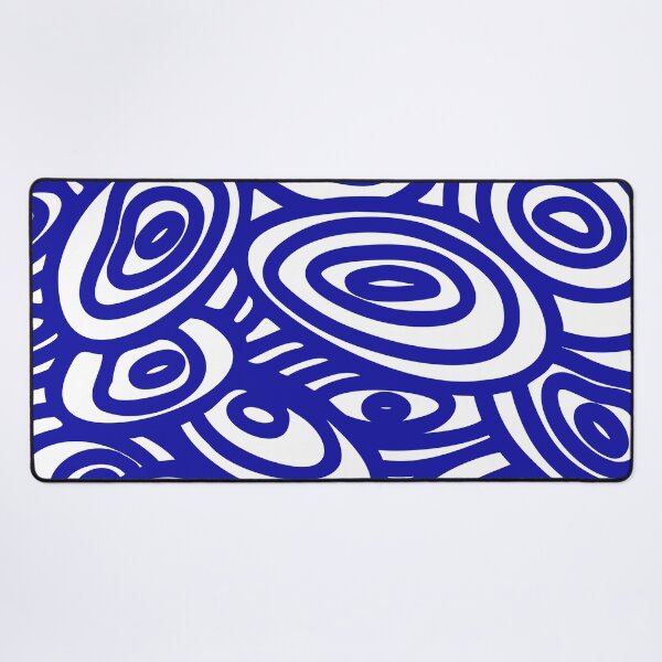 Item preview, Blue organic patterns designed and sold by Mouyouu.