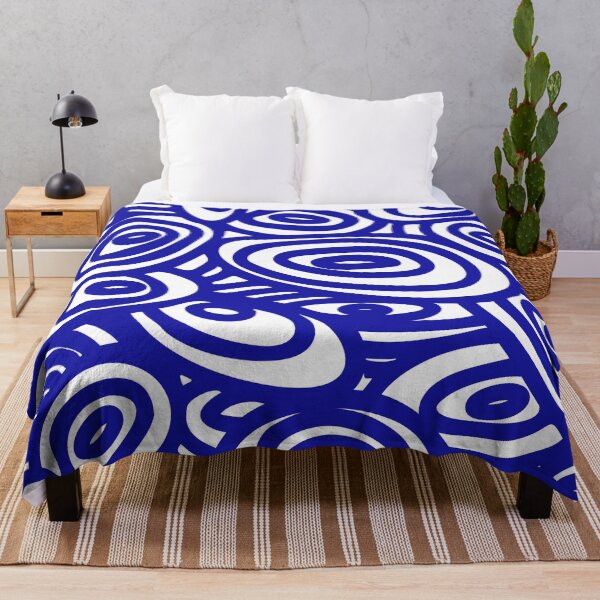 Item preview, Blue organic patterns designed and sold by Mouyouu.