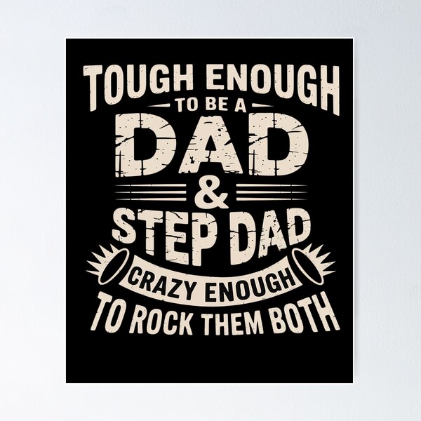 Item preview, Tough Enough To Be A Dad & Stepdad Tee Father's Day designed and sold by marcusry.