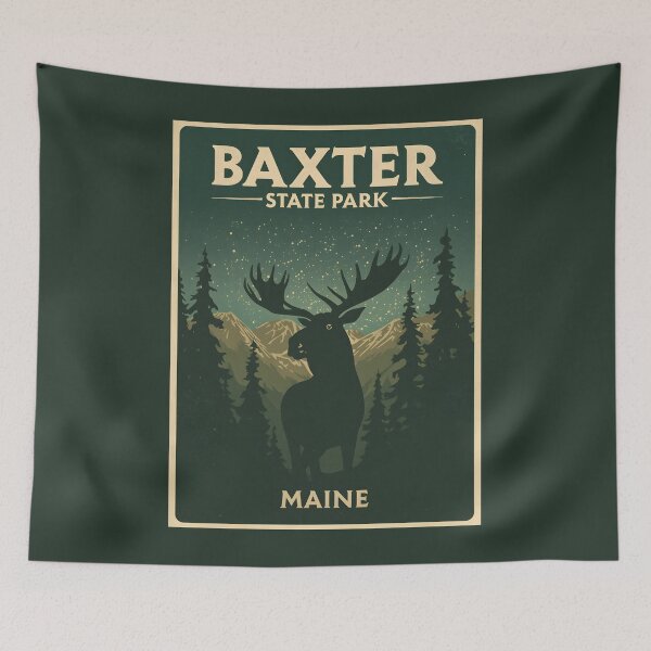 Item preview, Baxter State Park - Maine  designed and sold by GoodOldVintage.