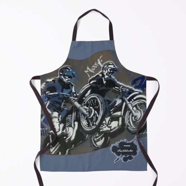 Item preview, Two motocross riders jump in the air designed and sold by marysfarbklecks.
