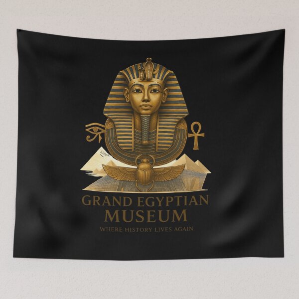 Item preview, The Eternal Legacy – Grand Egyptian Museum Opening designed and sold by WearTheArtx.