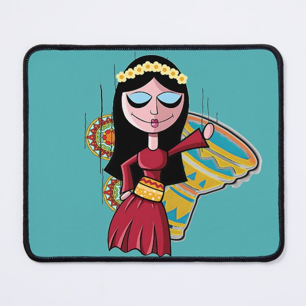 Item preview, Folk Dancing Puppet Girl – Colorful Joyful Art Sticker designed and sold by TaleOfTwo.