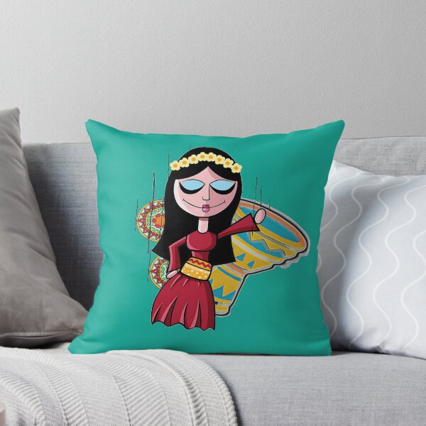 Item preview, Folk Dancing Puppet Girl – Colorful Joyful Art Sticker designed and sold by TaleOfTwo.