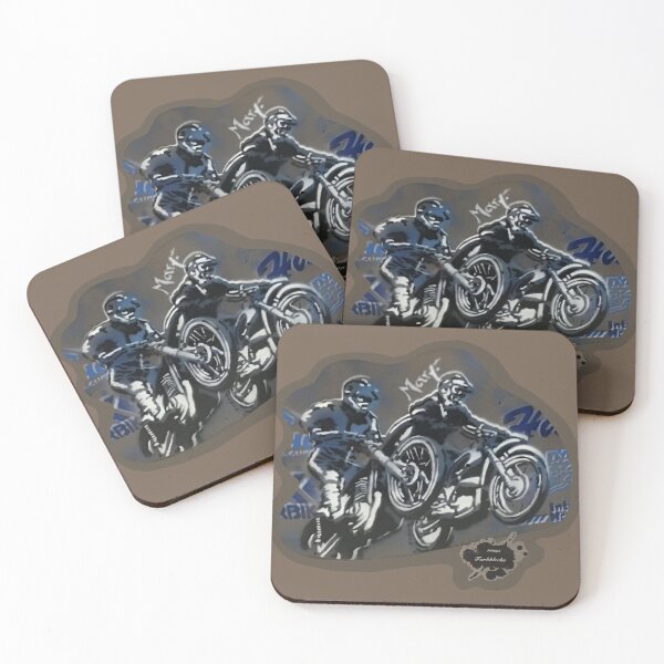 Item preview, Two jumping motocross riders designed and sold by marysfarbklecks.