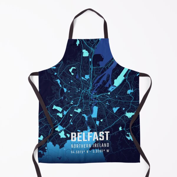 Item preview, Belfast Midnight City Map designed and sold by HomeLivingCo.