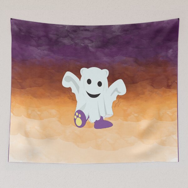 Item preview, Mr.purple bear becomes the blanket ghost designed and sold by Figaro-17.