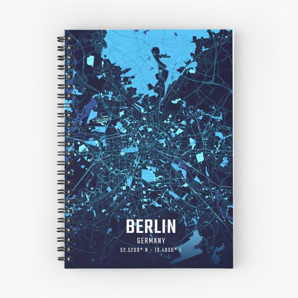 Item preview, Berlin Midnight City Map designed and sold by HomeLivingCo.