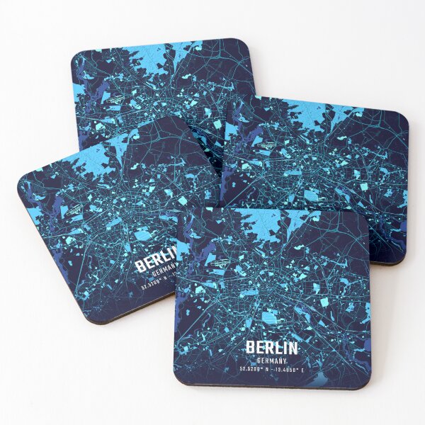 Item preview, Berlin Midnight City Map designed and sold by HomeLivingCo.