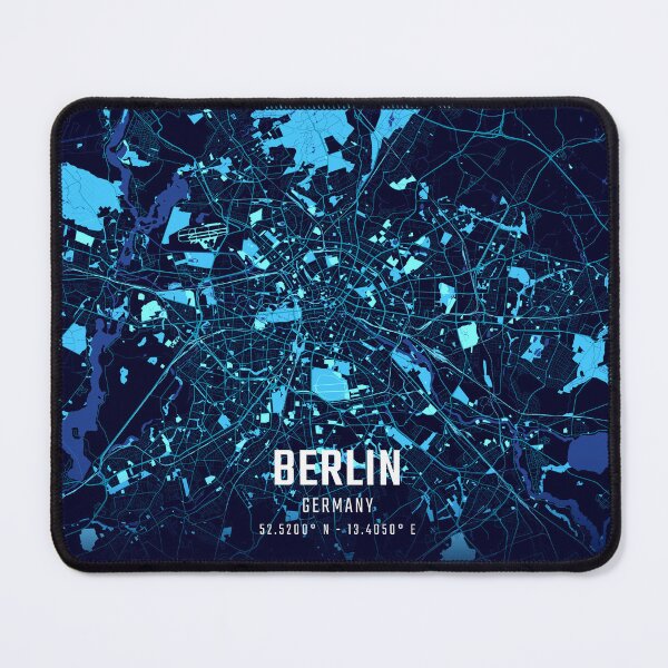 Item preview, Berlin Midnight City Map designed and sold by HomeLivingCo.