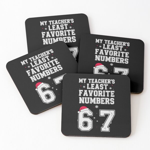 Item preview, My Teacher's Least Favorite Number 67 Funny Christmas Math Meme designed and sold by Basferr..