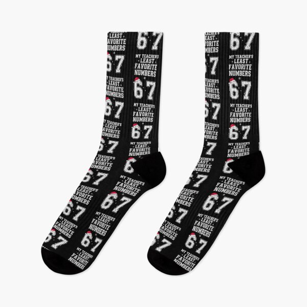 Item preview, My Teacher's Least Favorite Number 67 Funny Christmas Math Meme designed and sold by Basferr..