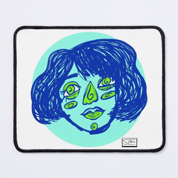 Item preview, Mint sketchy face designed and sold by bekacosive.