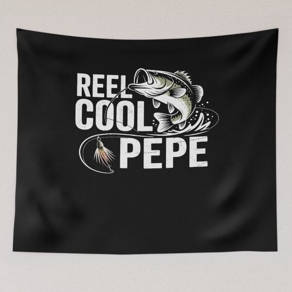 Item preview, Reel Cool Pepe Fishing Fathers Day designed and sold by khorbiasieno.