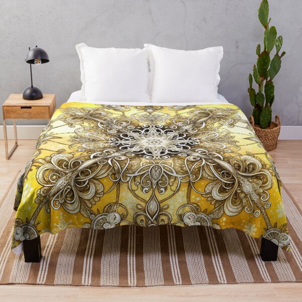 Item preview, Snowflakes on Yellow designed and sold by LyndiiLoubie.