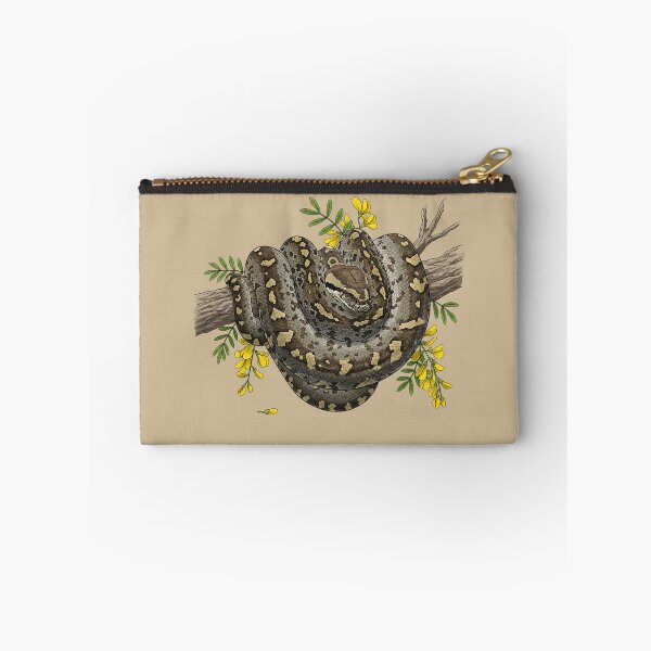Item preview, African Rock Python with Savanna Blossoms | Wildlife Art designed and sold by BirdsnStuff.