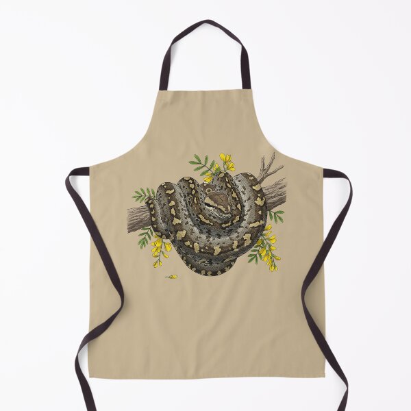 Item preview, African Rock Python with Savanna Blossoms | Wildlife Art designed and sold by BirdsnStuff.