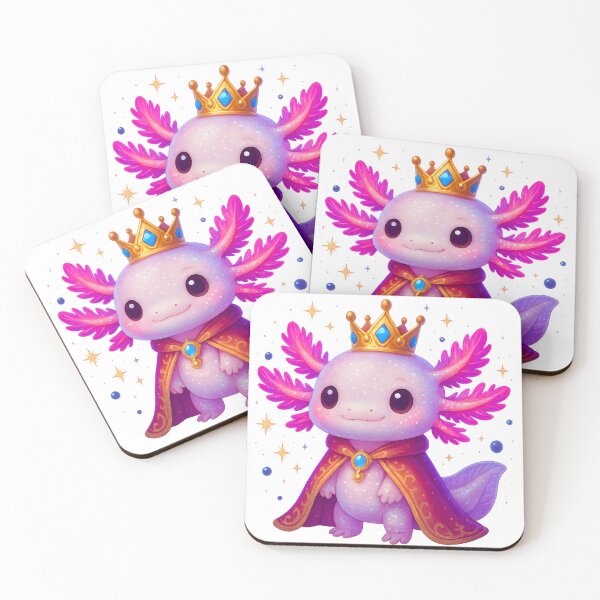 Item preview, Sparkly Axolotl Royal Fantasy Art designed and sold by designleon19.