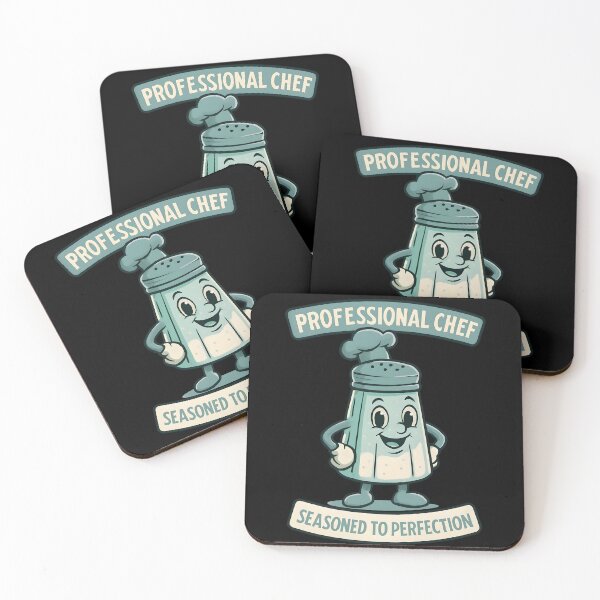 Item preview, Professional Chef Seasoned to Perfection Funny Cooking Pun designed and sold by TeeTimeTreasure.
