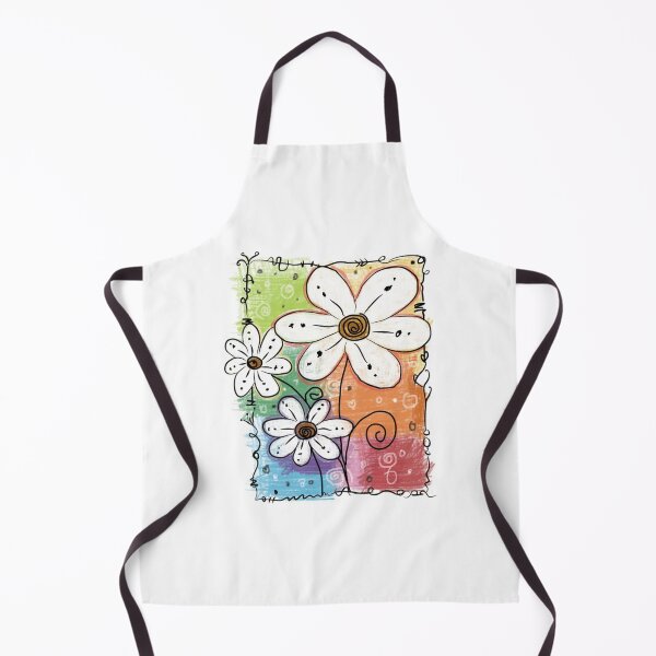 Item preview, Rainbow Garden Daisies Doodle designed and sold by satosakaa.