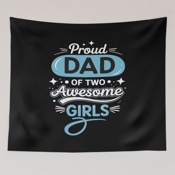 Item preview, Proud Dad Of Two awesome girls Father's Day designed and sold by marcusry.