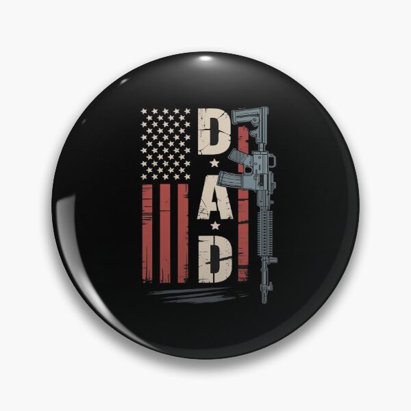 Item preview, Proud Dad Daddy Gun Rights AR-15 American Flag Father's Day designed and sold by khorbiasieno.
