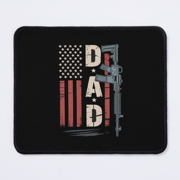 Item preview, Proud Dad Daddy Gun Rights AR-15 American Flag Father's Day designed and sold by khorbiasieno.