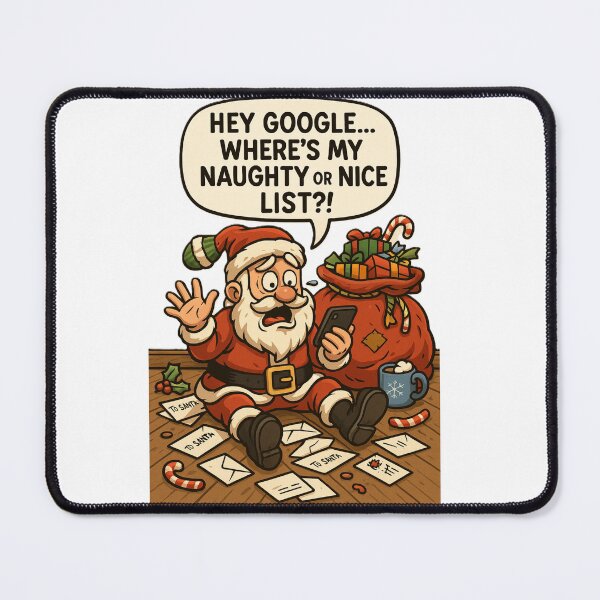 Artikelvorschau, Der Weihnachtsmann hat die Liste verloren – Lustiges Weihnachts-Technik-Meme entworfen und verkauft von OxiSkor.