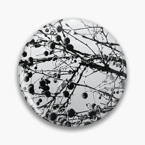 Item preview, Black and White Plane Tree Seeds - Minimalist Nature Photography | Geometric Winter Pattern designed and sold by SergioMiklos.
