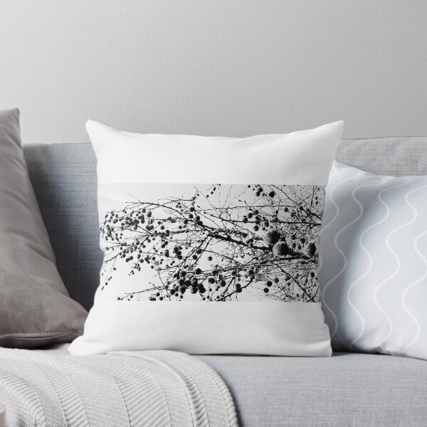 Item preview, Black and White Plane Tree Seeds - Minimalist Nature Photography | Geometric Winter Pattern designed and sold by SergioMiklos.