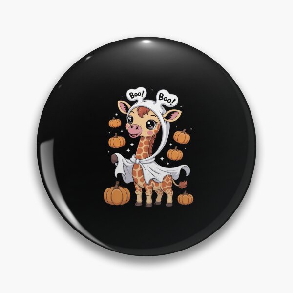 Item preview, Womens Giraffe Boo Halloween Animal Pumpkin Fun Costume Party V00  designed and sold by ClassicAnthony.