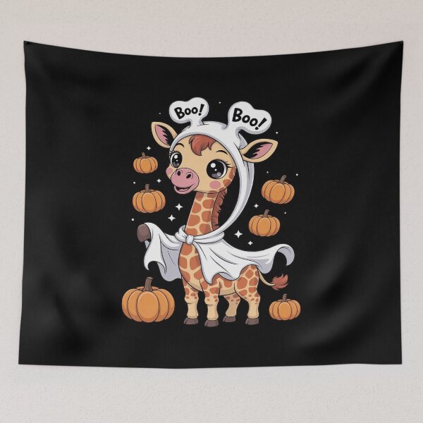 Item preview, Womens Giraffe Boo Halloween Animal Pumpkin Fun Costume Party V00  designed and sold by ClassicAnthony.