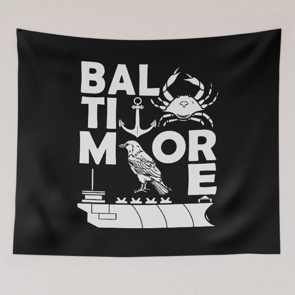 Item preview, Recuerdos de Baltimore Men Harbour, Baltimore, Maryland designed and sold by DSWShirts.