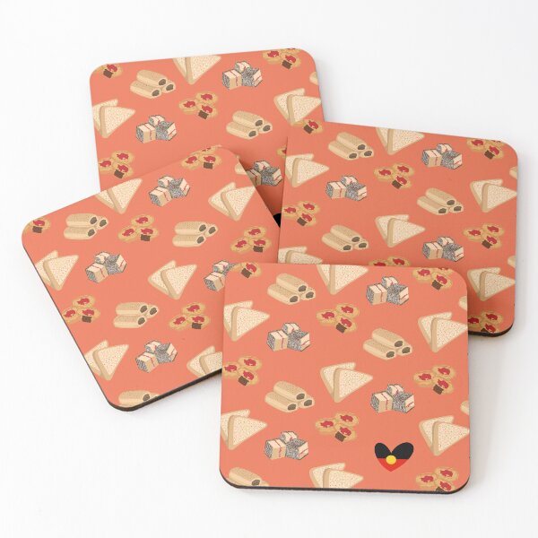 Item preview, Australiana | Orange Background | Savoury & Sweet Treats designed and sold by KajunuNgara.