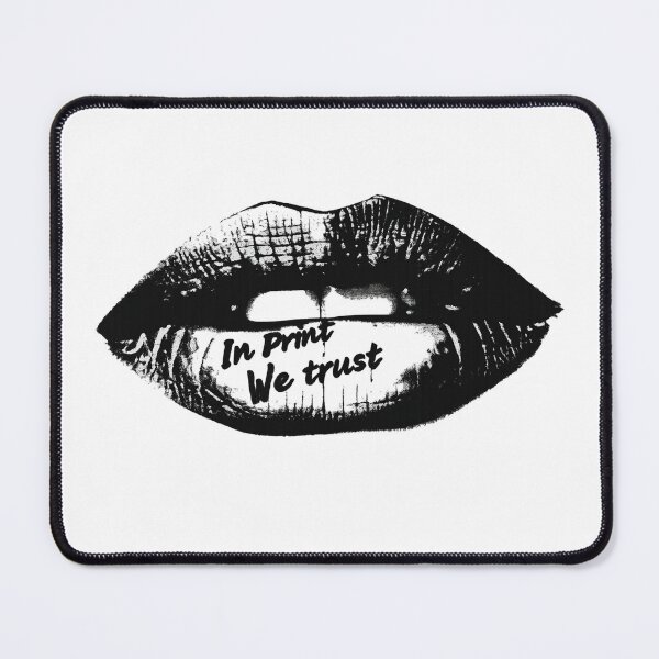 Item preview, In Print We Trust – Metallic Lip Art designed and sold by flowerpower999.
