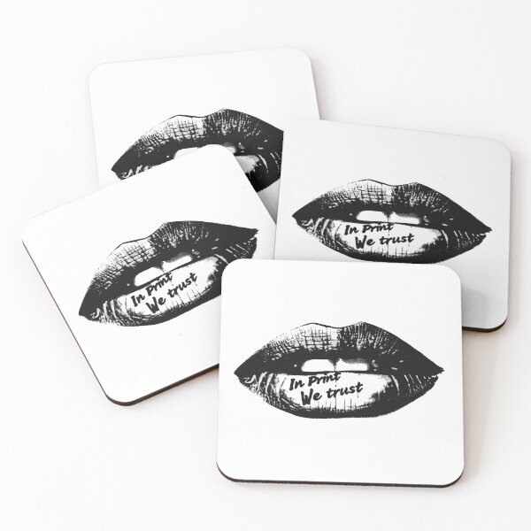 Item preview, In Print We Trust – Metallic Lip Art designed and sold by flowerpower999.